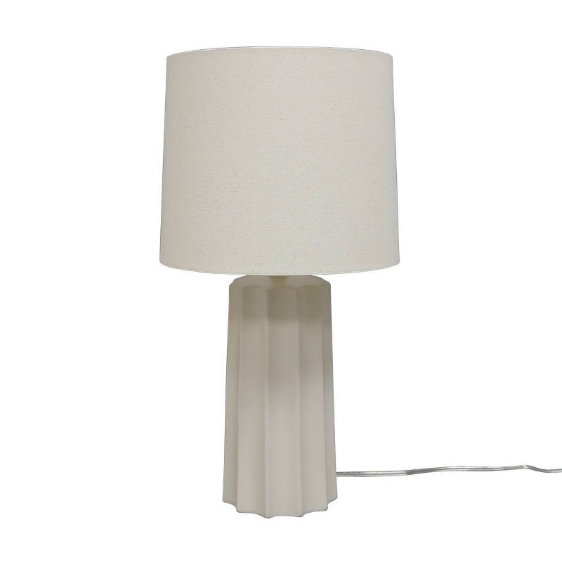Ribbed Ceramic Table Lamp Cream - Threshold™, 5 of 16