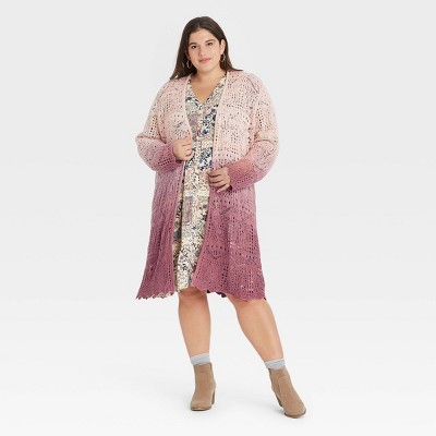 purple cardigan target