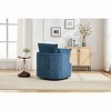 TOAOTBNBO Oversized Swivel Accent Chair with Ergonomic Armrests, Round Barrel Arm Chair with Curved Backrest Upholstered Chair for Hotel - 4 of 4