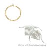 Adornia Tarnish Resistant 18k Gold Plated Figaro Chain Freshwater Pearl Anklet - 3 of 3