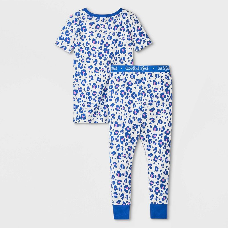 Toddler Girls&#39; 4pc Cat &#38; Leopard Printed Pajama Set - Cat &#38; Jack&#8482; Purple, 3 of 5