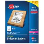 Avery Bulk Shipping Labels, 5-1/2 x 8-1/2 Inches, White, Pack of 500
