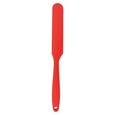 Red Silicone Jar Spatula for Mixing and Spreading