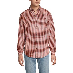Lands' End Men's Traditional Fit Flagship Flannel Shirt - 1 of 4