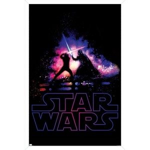 Trends International Star Wars: Saga - Duel Shimmer Framed Wall Poster Prints - 1 of 4