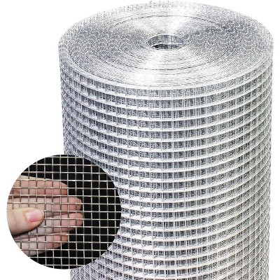 Zevemomo 48in x 100ft Hardware Cloth 23Gauge Home Garden Rabbit Cage, 48" x 100' 1/4inch, Silver Mesh Roll Galvanized After Welding