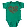 SmileyWorld Christmas Outline Heart - Baby Short Sleeve Graphic Bodysuit - 2 of 4