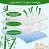 Aoibox California King Mattress Protector Waterproof Bamboo Viscose Breathable Deep Pocket Noiseless Soft Cover 84x72x16 - 2 of 4