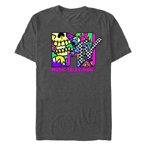 Men's MTV Psychedelic Neon T-Shirt - 1 of 3