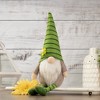Northlight Striped Gnome with Crossed Legs - 16" - Green - 2 of 4