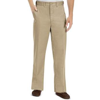 Collections Etc Mens Stretch Waist Chino Pants