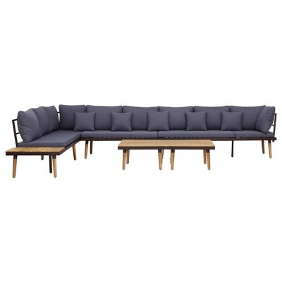 vidaXL Garden Lounge Set Natural wood Solid Acacia wood Large Seats Many