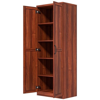 NicBex 63 Inch 5-Tier Kitchen Pantry Storage Cabinet with 2 Doors and Adjustable Shelves for Dining Room,Bathroom,Kitchen
