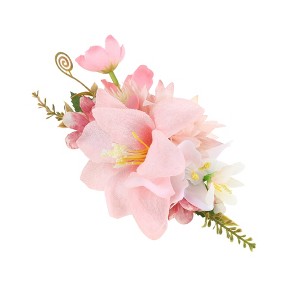 Unique Bargains Women's Lightweight Simulated Flowers Hair Clips Comb 1 Pc - 1 of 4
