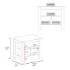 NicBexe Kitchen Island Cart Morden Kitchen Carts with Storage, 3 Shelves and Spacious Top Surface for Kitchen, Beige and Black - 2 of 4