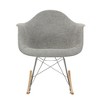 LeisureMod Wilson Modern Rocking Chair - Plush Upholstery, Smooth Rocking Motion, Perfect for Nurseries or Living Rooms - 3 of 4