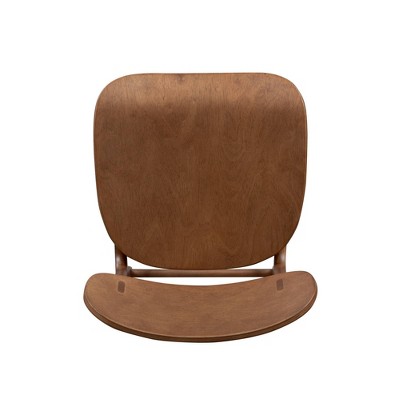 Solvang Mid-Century Modern Brown Ale Wood Bar Stool