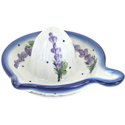 Blue Rose Polish Pottery Lavender Fields Lemon Squeezer