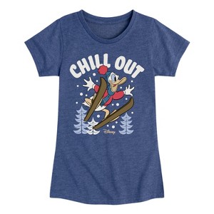 Girls' - Disney - Chill Out Fitted Short Sleeve Graphic T-Shirt - 1 of 4