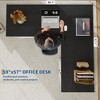 Farmhouse 60" Executive L Shaped Desk, Home Office Desk with File Drawers and Storage Cabinet, Corner Computer Desk - 4 of 4
