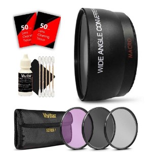 Vivitar 58mm Wide Angle Lens with Accessory Kit for Canon 70D, 77D and 80D - 1 of 4