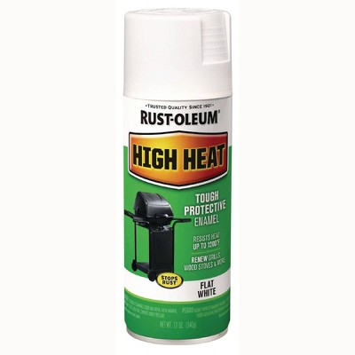Rust-Oleum 12oz High Heat Enamel Spray Paint Flat White