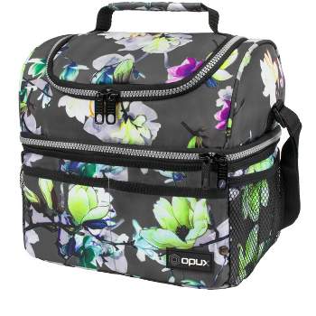 F40C4TMP Double Leaves Large Lunch Bag for Men, Durable Insulated Lunch  Box, Portable Soft Cooler Bag, Adult Lunchbox for Women, for Work, Picnic
