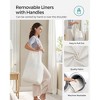 SONGMICS Laundry Hamper with Lid Clothes Hamper with 2 Removable Liner Bags & 6 Mesh Bags - 4 of 4