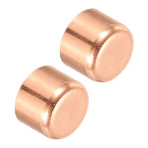 Unique Bargains Solder Connection Air Conditioner Sweat Plug Copper Pipe End Caps Rose Gold - 1 of 4