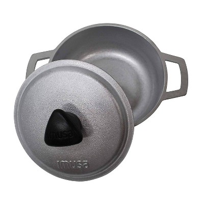 IMUSA 0.5qt Mini Cast Aluminum Traditional Caldero Set with Lid: Rice Pot, Hand Wash, Electric & Gas Compatible