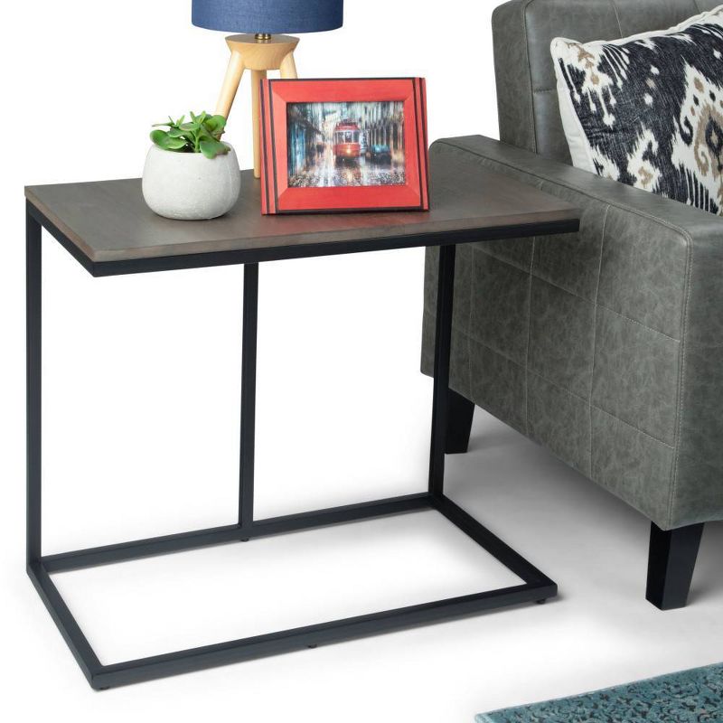 28&#34; Hubbard Wide C Side Table Warm Gray - WyndenHall, 3 of 11
