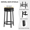 Nasitip Swivel Bar Stools Set of 4, 24" Counter Height Bar Stools with Footrest,for Dining Room, Coffee Shop - 4 of 4
