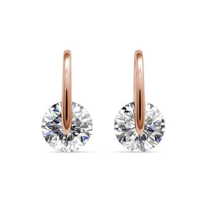 18k Gold Plated Drop Earrings with Crystals Gift for Women