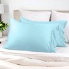300 Thread Count Rayon From Bamboo Solid Set of 2 Pillowcase Set by Blue Nile Mills - 2 of 4