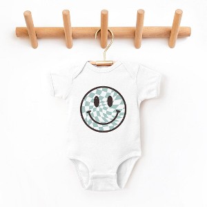 The Juniper Shop Checker Board Smiley Face Baby Bodysuit - 1 of 2