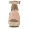 Allegra K Women's Espadrilles Platform Wedges Ankle Buckle Strap Sandals - 2 of 3