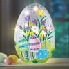 Collections Etc Lighted Crackled Glass Easter Egg Table Decoration 5.75 X 5.25 X 8.25 - 2 of 2