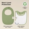 KeaBabies 8pk Organic Quin Baby Bibs for Drooling and Teething, Cotton Drool Bibs, Newborn Baby Boys, Baby Girls Bibs - 3 of 4