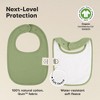 KeaBabies 8pk Organic Quin Baby Bibs for Drooling and Teething, Cotton Drool Bibs, Newborn Baby Boys, Baby Girls Bibs - image 3 of 4