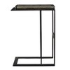 Uttermost Soma Accent Table-Pull-Up Style with a Durable Black Iron Base and Glass Top - 3 of 4