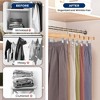 SereneLife Premium Wooden Pants Hangers - 4 of 4