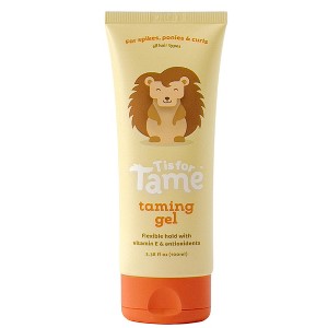 T is for Tame - Hair Taming Gel for Toddlers, Babies, Vegan & Organic Hair Gel, Anti-Frizz, Non-Sticky, Vitamin E Infused, 3.38 fl oz - 1 of 4