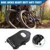 Unique Bargains Adjustable Retractable Bike Chain Lock with 3 Digit Bike Lock Cable Blue 1Pc - 2 of 4