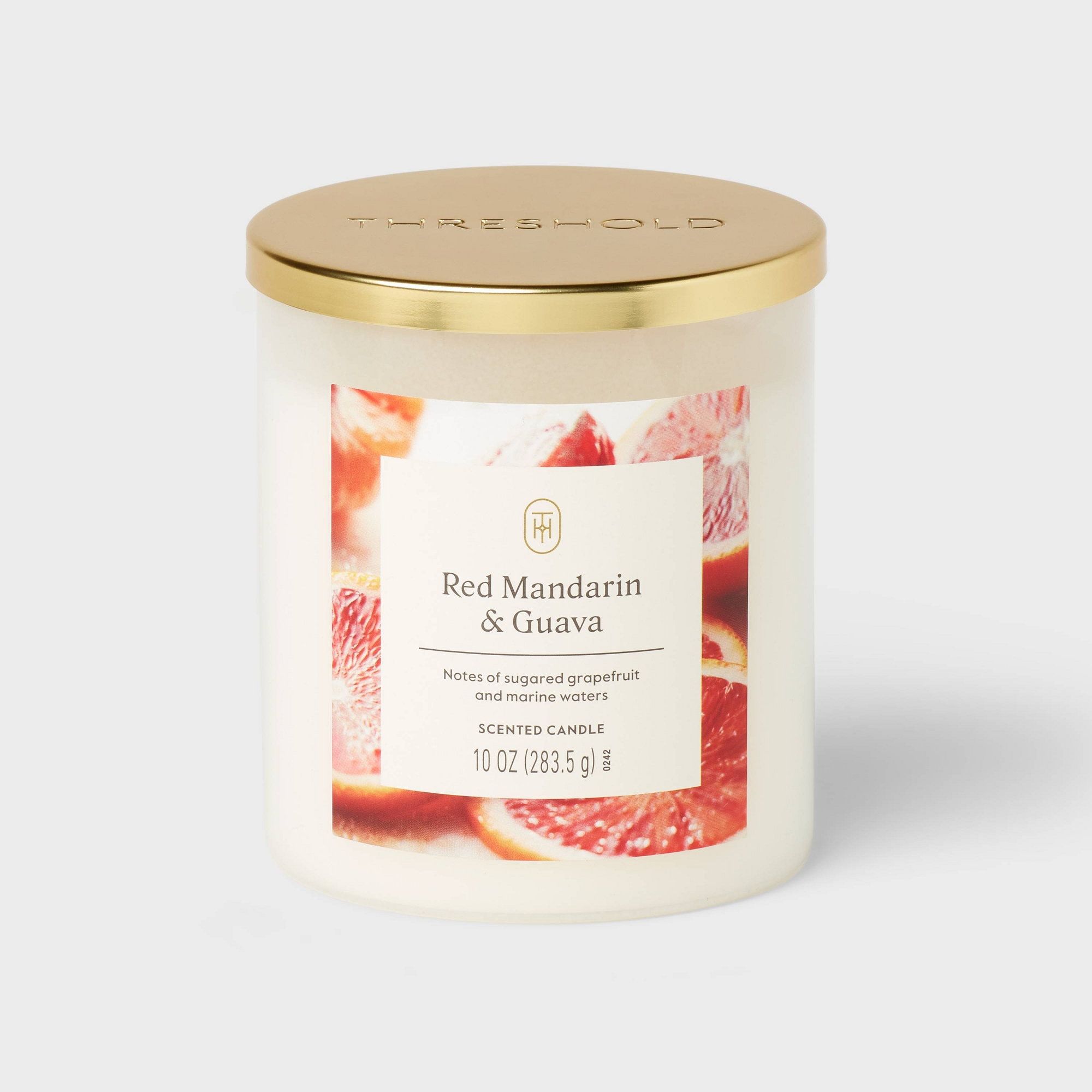 Lidded Glass Jar Candle Red Mandarin and Guava 10oz - Threshold™