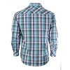 Gioberti Men's Western Plaid Long Sleeve Shirt with Pearl Snap-on - 2 of 2