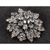 Anna-Kaci Rhinestone Crystal Royal Princess Crest Floral Wreath Bouquet Wedding Brooch Pin - 2 of 4