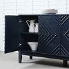 60.5" Modern Buffet Cabinet with Storage, Farmhouse Fluted Sideboard, Adjustable Shelves for Living Room, Dining, Kitchen & Entryway - 2 of 4
