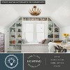 VAXCEL Ozette 18-in W Heritage Gold Semi Flush Mount Ceiling Light Fixture with Leaf Motif - 3 of 4