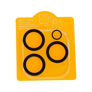 Unique Bargains Cell Phone Camera Cover 5H Glossy Camera Protector Glass Translucent and Black 1 Pcs - 1 of 4