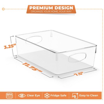 Sorbus 10 Pack Xlarge Clear Plastic Storage Bins with Handle - Perfect for kitchen, bathroom, pantry & more — фото 3